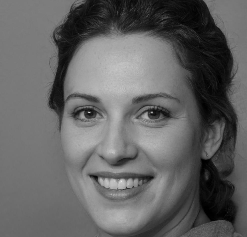 Friederike Baumgartner während eines Live-Webinars